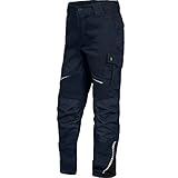 TRIUSO Flex-Line Kinder Bundhose Arbeitshose Reflex Cargohose Junior Hose (Marine-schwarz, 110/116)
