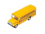 Easy Toys Modellauto kompatibel mit Schulbus – maßstabsgetreues Spielzeugauto mit Türen zum Öffnen – Automodell – Modell Bus Pullman