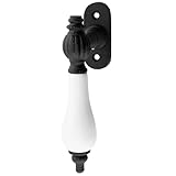 Ventano antiker Fenstergriff schwarz (Fensterolive) mit Porzelangriff