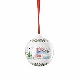 Hutschenreuther Weihnachten Sammelkollektion 2025 Porzellankugel Weihnachtsspiele Weihnachtskugel, Ø 6 cm