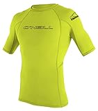O'NEILL Herren Uv Schutz Basic Skins S/S Crew Rash Vest, Lime, XL