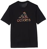 adidas Herren CAMO BOS Graphic Tee, Black, M