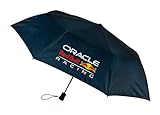Undercover - Oracle Red Bull Racing Taschenschirm - faltbarer Automatikschirm mit 4 bedruckten Panels - Polyester, Fibre Gestell, Plastikgriff - Durchmesser: 94 cm