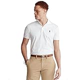 Ralph Lauren Poloshirt aus Piqué Custom Slim Fit, weiß, M