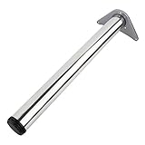 Verstellbare Tischbeine aus Metall – Edelstahlfüße mit rutschfestem, leisem Boden, perfekt für Bar, Frühstückstisch und Schreibtische (Höhe:145 cm) – 1 Stück