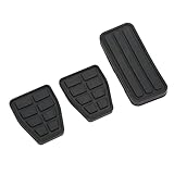 AMONIDA Auto-Pedal-Pad-Kit, 3 Stück Auto-Gummi-Pedal Polster und Bremspedal Polster Ersatz für T4 1990 Bis 2003 Auto Pedale