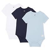 Bramble & Bear (3/6er-Pack) kurzärmelige Baby-Bodys – Unisex Baby-Bodys aus Bio-Baumwolle für 0 bis 3 Jahre