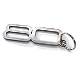 DUB SPENCER 80 Schlüsselanhänger aus Edelstahl Keyring Pendant für B1 B2 B3 B4 Cabrio Coupe Turbo Typ 8c