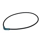 Phiten Aqua Titan X50 V-Edge Halskette, Metallic Blue, 50,8 cm