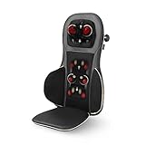 medisana MC 825 Shiatsu Massagesitzauflage, Rückenmassage und Nackenmassage, Massagematte mit Wärmefunktion, 3 Intensitäten, Rückenmassagegerät mit Rotlichtfunktion, für zu Hause & das Büro