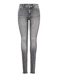 ONLY Damen Onlblush Mid Ank Raw Jns Rea0918 Noos Skinny Jeans, Grau (Grey Denim Grey Denim), S 32L EU