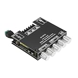 ZK - MT21 BT-Verstärkerplatine, Hochleistungs-Sound-Stereo-DC12-24-V-Digital-Leistungsverstärkerplatine für 15-100 W 4-8 Ω-Lautsprecher, 2.1-Kanal, BT 5.0, Subwoofer, Einfache