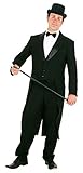 Faschingskostüm Herren Frack mit Satinkragen Gr. 52/54