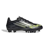 adidas Unisex F50 Club Firm Multi Ground Football Boots Fußballschuhe, Core Black/Iron Metallic/Lucid Lemon, 43 1/3 EU