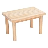 "VBS Miniatur Tisch "Sam" - 1 Stk. - Größe: 5x5x8,2 cm - Puppenhausmöbel, Puppenstube, Miniaturmöbel, Modellbau, Hobby, dekorative Tischdekoration, Tischaccessoire
