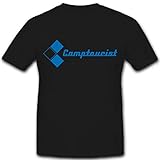 Camptourist Camping Zelten Urlaub Freizeit Zelt Wohnwagen Wappe - T Shirt #7241, Größe:5XL, Farbe:Schwarz