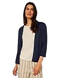 Cecil Damen B317824 Fine Knit Jacket Strickjacke, Deep Blue, L EU