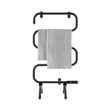 Cecotec Electric Towel Radiator Low Consumption - ReadyWarm 5000 Towel Black. Towel dryer 100 W, Light indicator, Safety systems, IP24 protection, Floor or wall mounting, Ideal for bathrooms