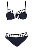 Sunflair Bikini mit Schalen großer Cup mit Bügeln mit verstellbaren Trägern Klassisch Strandmode