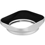 Haoge LH-ZM33 Gegenlichtblende aus Metall, rechteckig, für Carl Zeiss Distagon T 1.4/35 35 mm f1.4 ZM, silberfarben