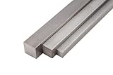 Edelstahl Vierkant stab 5mm 1.4301 Quadratstab V2A 304 Stange Vollmaterial 0.33 Meter
