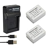 Newmowa Ersatz Akku NB-7L (2er Pack) und Tragbar Micro USB Ladegerät Kit für Canon NB-7L Powershot SX30 is G12 G11 G10 CB-2LZ