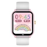 Ice-Watch - ICE smart junior 2.0 Pink White - Rosafarbene Connected Watch für Kinder mit weißem Silikonarmband - 022797 (1,75 inch)