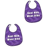 FRCOLOR 2St ältere Lätzchen schutzweste ältere Menschen Lätzchen für Erwachsene Lätzchen Schnuller -Bandana-Lätzchen Haushaltskleidungsschutz zusammenklappbarer Kleiderschutz Polyester