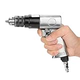 Jadeshay Druckluft Bohrmaschine, 3/8 Zoll Druckluftbohrer Pneumatische Bohrmaschine Luftbohrer 1700rpm umkehrbarer Druckluftbohrer zum Bohren von Löchern