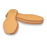 Ledereinlegesohle Ledersohle Korksohle Einlegesohle mit feinem Leder und Naturkork - Wellness für Ihre Füße (3 Paar Größe 45)