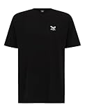 IRIEDAILY Herren Bio-Baumwoll Sommer T-Shirt - Chestflag Tee in Schwarz, XL