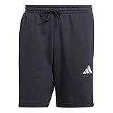 adidas Herren Essential Three Stripes French Terry Short, Black/White, 4XL
