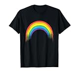 Regenbogen mit schönen bunten Farben - Retro Vintage T-Shirt