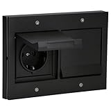 Gira TX 44 Doppel-Steckdose und Abdeckrahmen - anthrazit