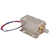 DC24V 0.6A 7.5W Hub 10mm Elektroschloss Magnetfeilenschloss Rundkopfverriegelung Silber für Schranktür