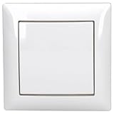 Busch-Jaeger Wechselschalter Set: 2000/6 US Wechselschalter Einsatz + 2506-914 Wippe + 1721-914 1-fach Rahmen Alpinweiß Balance SI