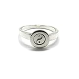 Sterling silber ring Yin Yang solide 925 R001921 EMPRESS