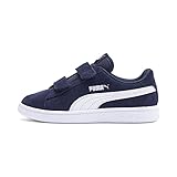 PUMA Unisex Kinder Puma Smash V2 Sd V Ps Sneaker, Blau Peacoat Puma White, 29 EU