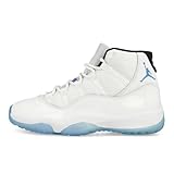 Nike Air Jordan 11 Retro White Legend Blue Herren Sneaker (White/Legend Blue/Black, EU Schuhgrößensystem, Erwachsene, Herren, Numerisch, M, 43)