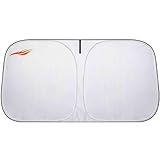 generisch windschutzscheibe Sonnenschutz kompatibel mit Alfa Romeo Alfasud Sprint 1976-1989,Wärmeisolierung, inklusive Aufbewahrungstasche (Silver)