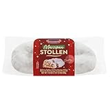 KuchenMeister Edel Marzipan Stollen 500 g | Saftiger Stollen mit Rosinen, kandierten Früchten und einem Kern aus Marzipan | 1 x 500 g