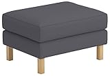 Sofa Renewal Heavy Cotton Karlstad Fußbank Abdeckung Ersatz ist nach Maß für IKEA Karlstad Ottoman, EIN Sofa Ottoman Slipcover Ersatz Dunkelgrau