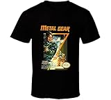 Metal Gear NES Box Art Video Game Black T Shirt