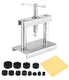 Huifoo Uhr Presse,Presse Set für Uhren Reparatur,Uhrenschließer Einpresswerkzeug Gehäuseschließer,Uhr Reparatur Werkzeug mit 12 Matrizen,für den Schließer des Uhrengehäuses und Batteriewechsel