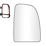 SENZEAL Spiegelglas Beifahrerseite Beheizbar mit Trägerplatte für Fiat Ducato Citroen Jumper Relay Peugeot Boxer 2006-2023 8151LJ 71748246 Außenspiegel Glas Ersatz Oben Rechts