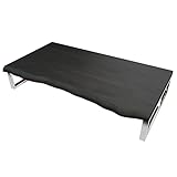 Waschtischplatte mit Baumkante für Aufsatzwaschbecken Echtholz massiv Eiche Wenge/Schwarz geölt BxT 60cm x 45cm