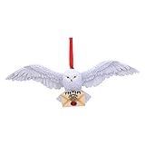 Nemesis Now Harry Potter Hedwig Hängende Festliche dekorative Ornament, weiß, 13 cm, B5625T1, One Size