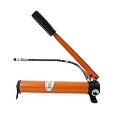 CP-180 Manuelle Hydraulikpumpe, Hydraulische Handpumpe, 70MPA Hydraulikzylinder mit Schlauch, Handpumpen-Schlauchkupplung, 1m Schlauch, Ölgehalt 350CC