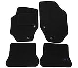 J&J AUTOMOTIVE Velours Fußmatten Autoteppiche Automatten für Peugeot 307 CC 2003-2009 4tlg BEF.rund