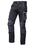 PUMA Workwear Precision X - Arbeitshose Herren - Premium Arbeitskleidung mit vielen Taschen und verstärkten Kniepartien - Funktionshose mit Stretch für Handwerk und Baugewerbe - Schwarz/Anthrazit - 52
